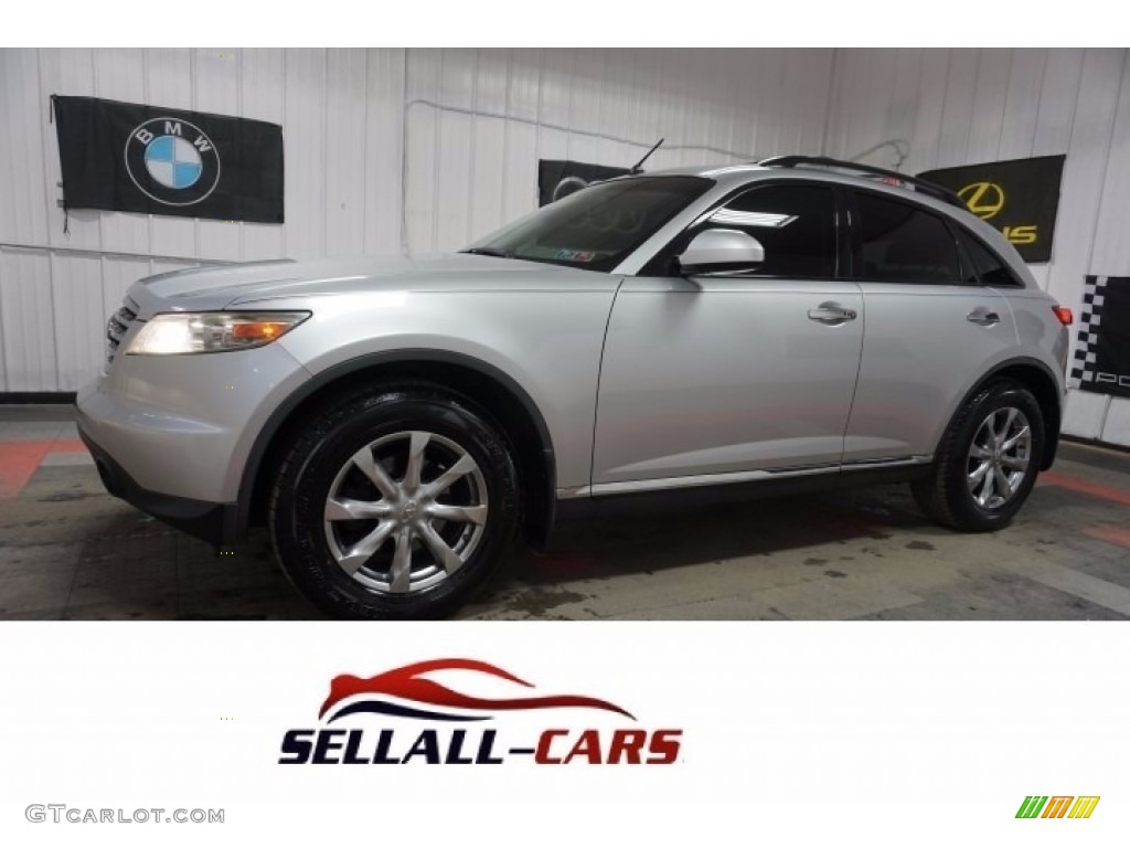 2008 FX 35 AWD - Liquid Platinum Metallic / Graphite photo #1