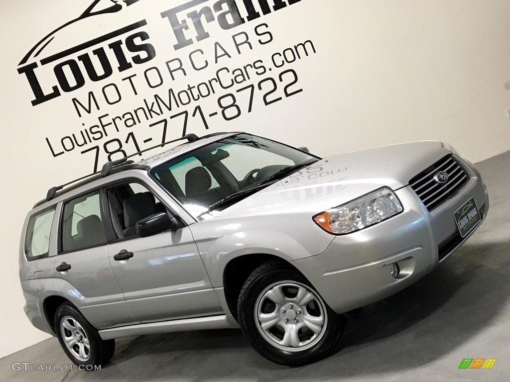 2007 Forester 2.5 X - Crystal Gray Metallic / Graphite Gray photo #2
