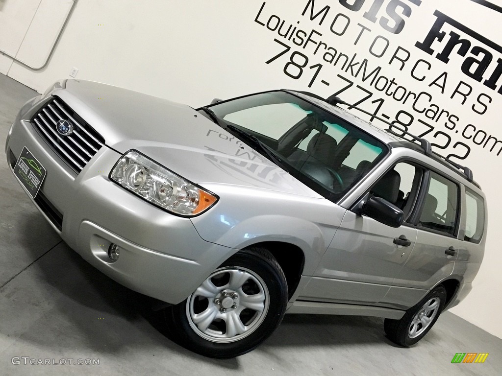 2007 Forester 2.5 X - Crystal Gray Metallic / Graphite Gray photo #4