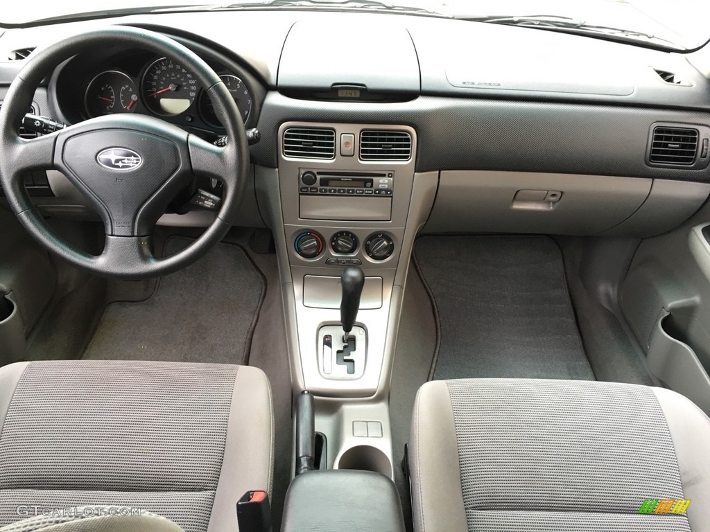 2007 Forester 2.5 X - Crystal Gray Metallic / Graphite Gray photo #11