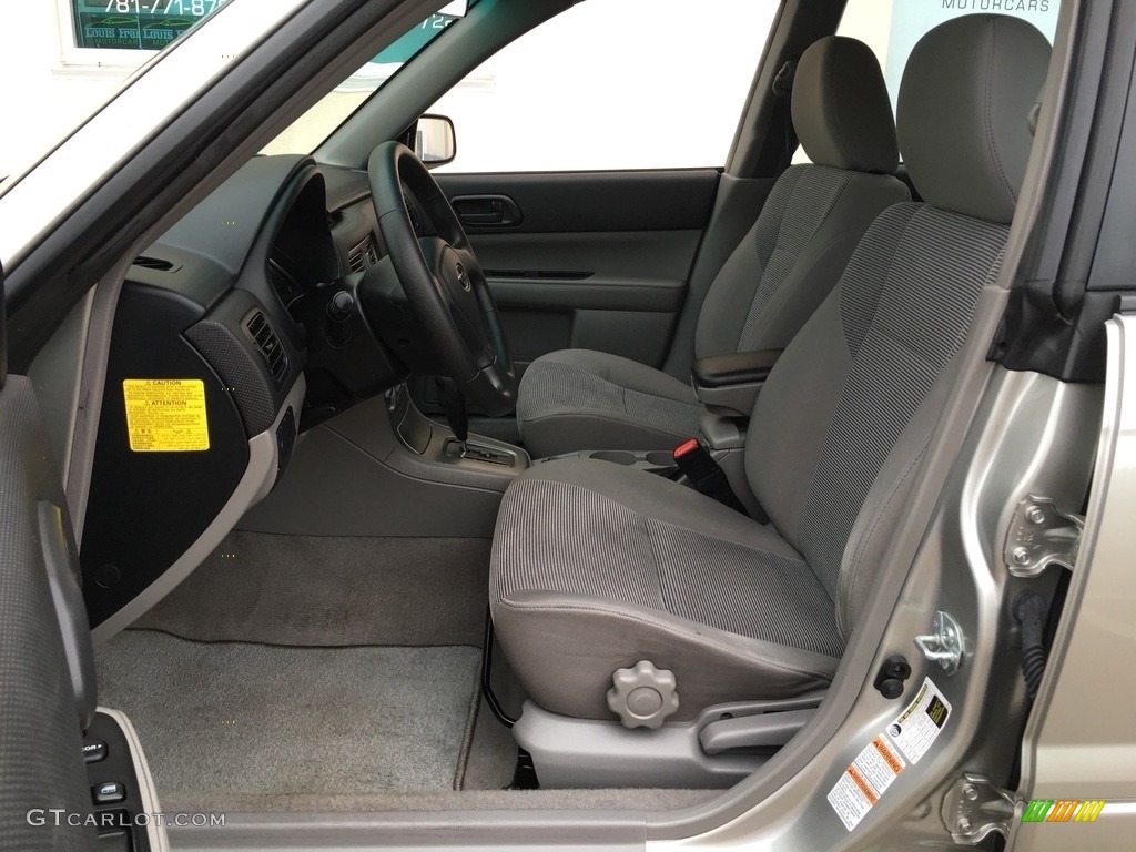2007 Forester 2.5 X - Crystal Gray Metallic / Graphite Gray photo #13