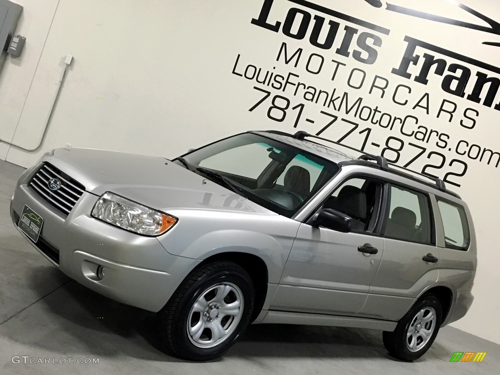 2007 Forester 2.5 X - Crystal Gray Metallic / Graphite Gray photo #17