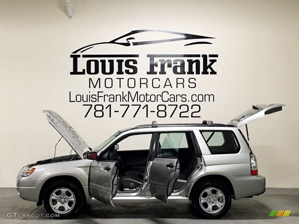2007 Forester 2.5 X - Crystal Gray Metallic / Graphite Gray photo #44