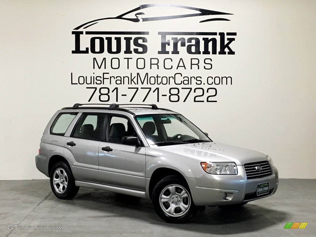 2007 Forester 2.5 X - Crystal Gray Metallic / Graphite Gray photo #98