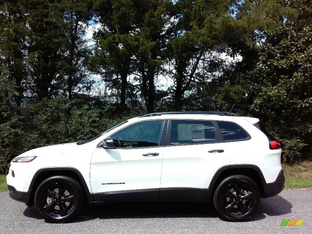 2017 Cherokee Sport Altitude 4x4 - Bright White / Black photo #1