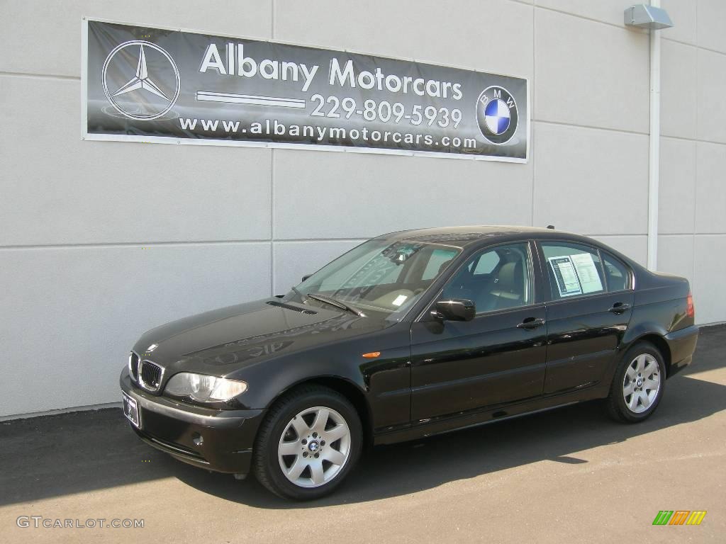 2004 3 Series 325xi Sedan - Jet Black / Black photo #2