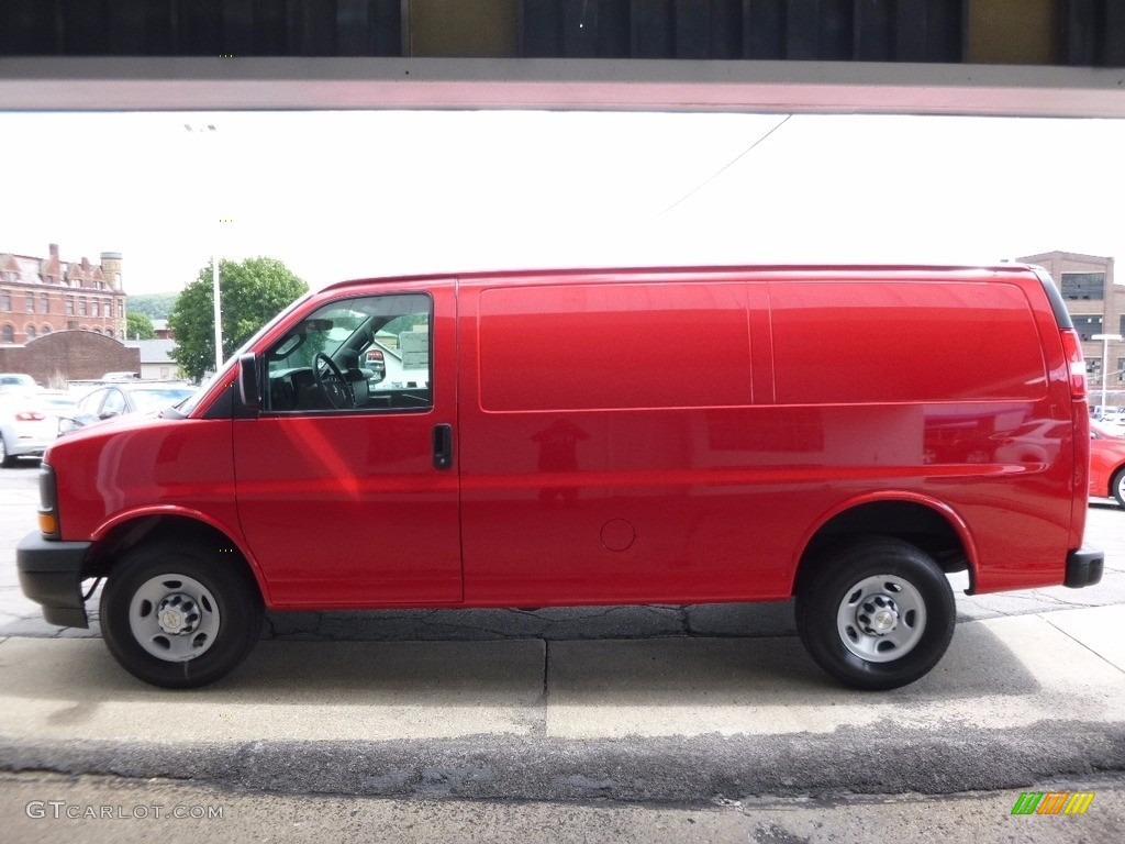 Red Hot 2017 Chevrolet Express 2500 Cargo WT Exterior Photo #115076077