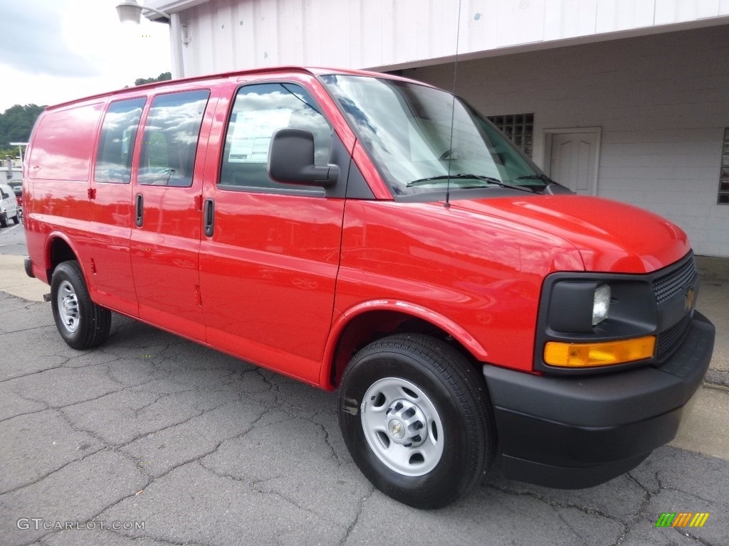 Red Hot 2017 Chevrolet Express 2500 Cargo WT Exterior Photo #115076161