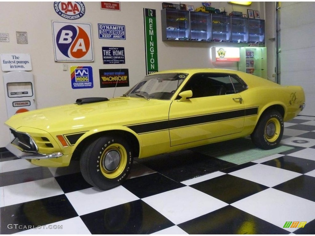 1970 Mustang Sidewinder - Yellow / Black photo #4