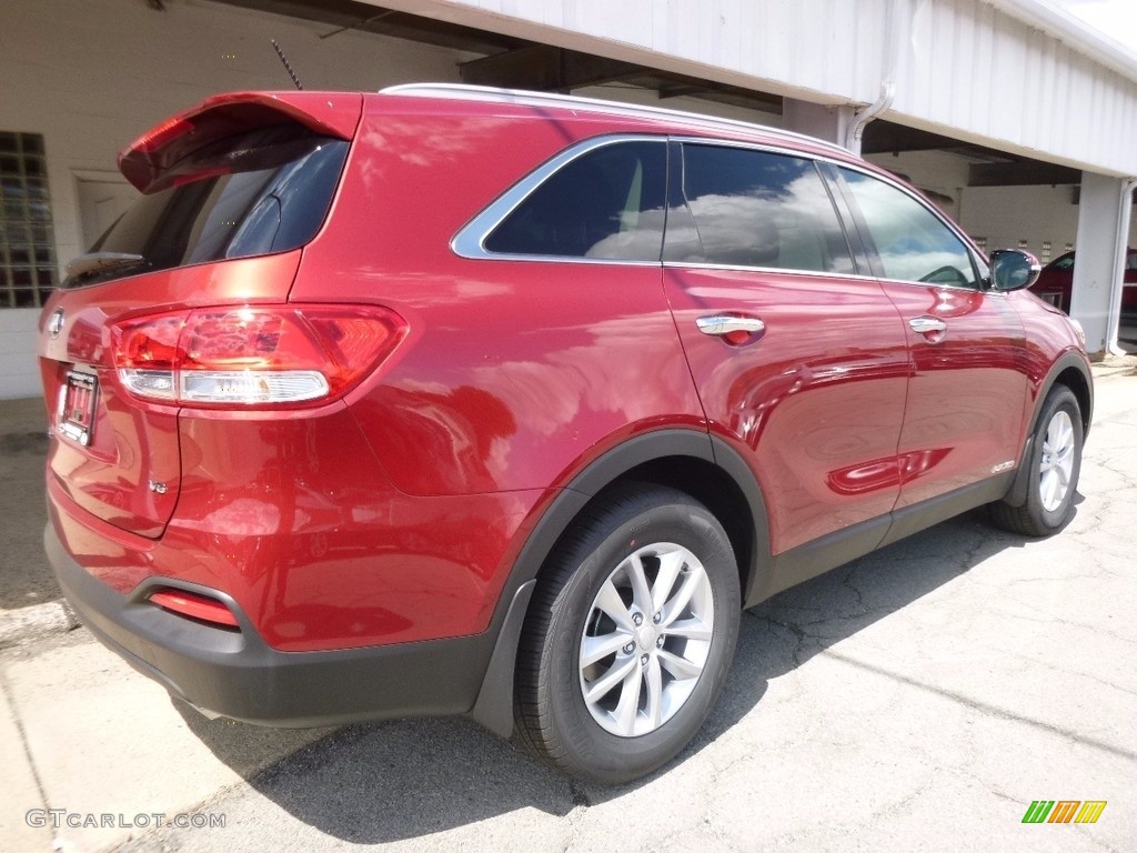 2017 Sorento LX V6 AWD - Remington Red / Black photo #2