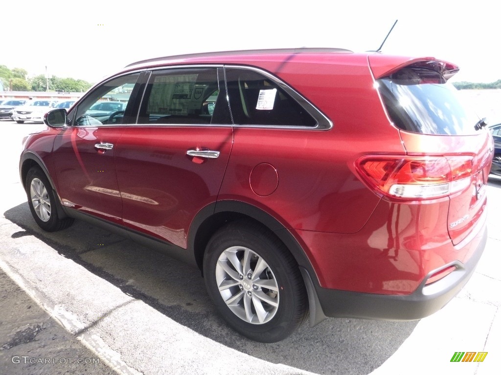 2017 Sorento LX V6 AWD - Remington Red / Black photo #5