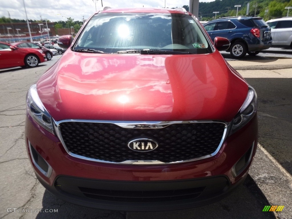 2017 Sorento LX V6 AWD - Remington Red / Black photo #8