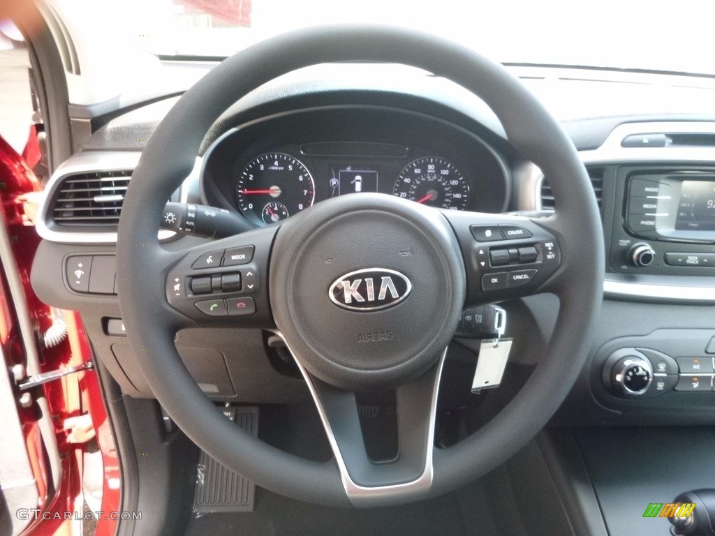 2017 Sorento LX V6 AWD - Remington Red / Black photo #17