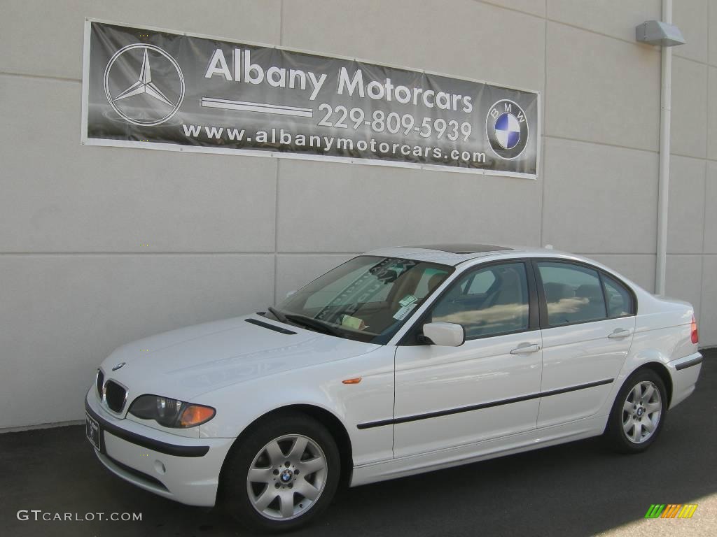 2005 3 Series 325i Sedan - Alpine White / Sand photo #2