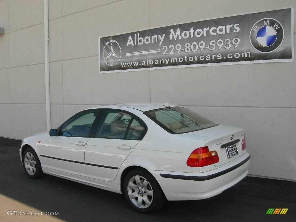 2005 3 Series 325i Sedan - Alpine White / Sand photo #4