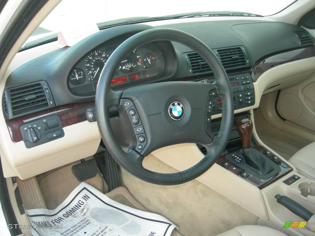 2005 3 Series 325i Sedan - Alpine White / Sand photo #6