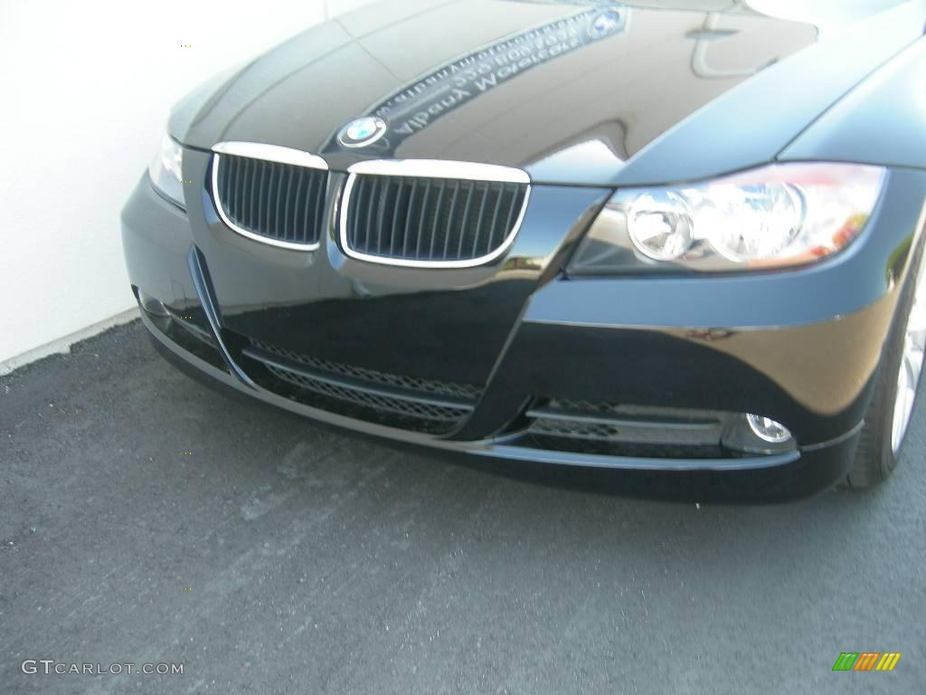 2006 3 Series 325i Sedan - Jet Black / Beige photo #3