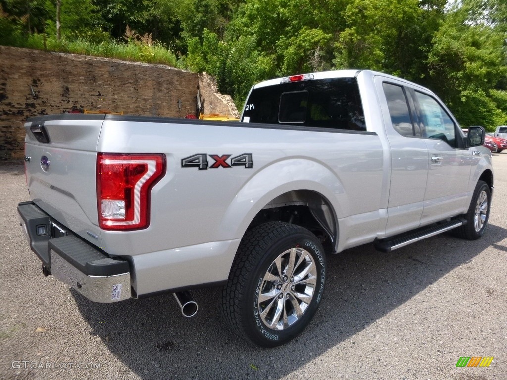 2016 F150 XLT SuperCab 4x4 - Ingot Silver / Medium Earth Gray photo #2