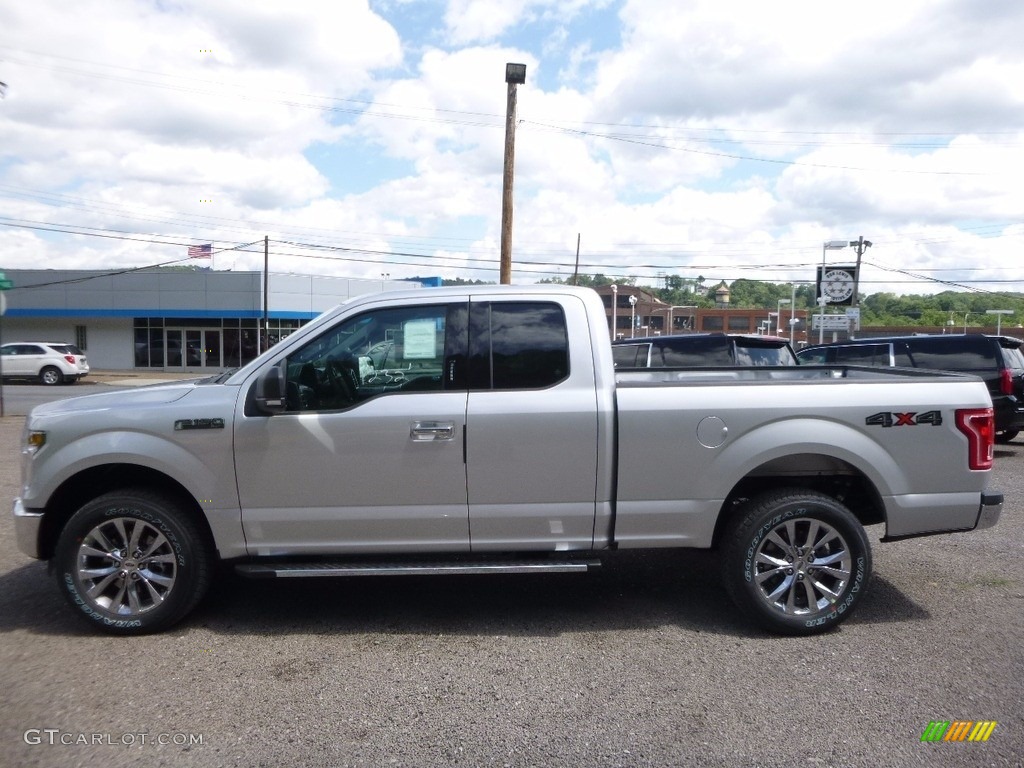 2016 F150 XLT SuperCab 4x4 - Ingot Silver / Medium Earth Gray photo #5