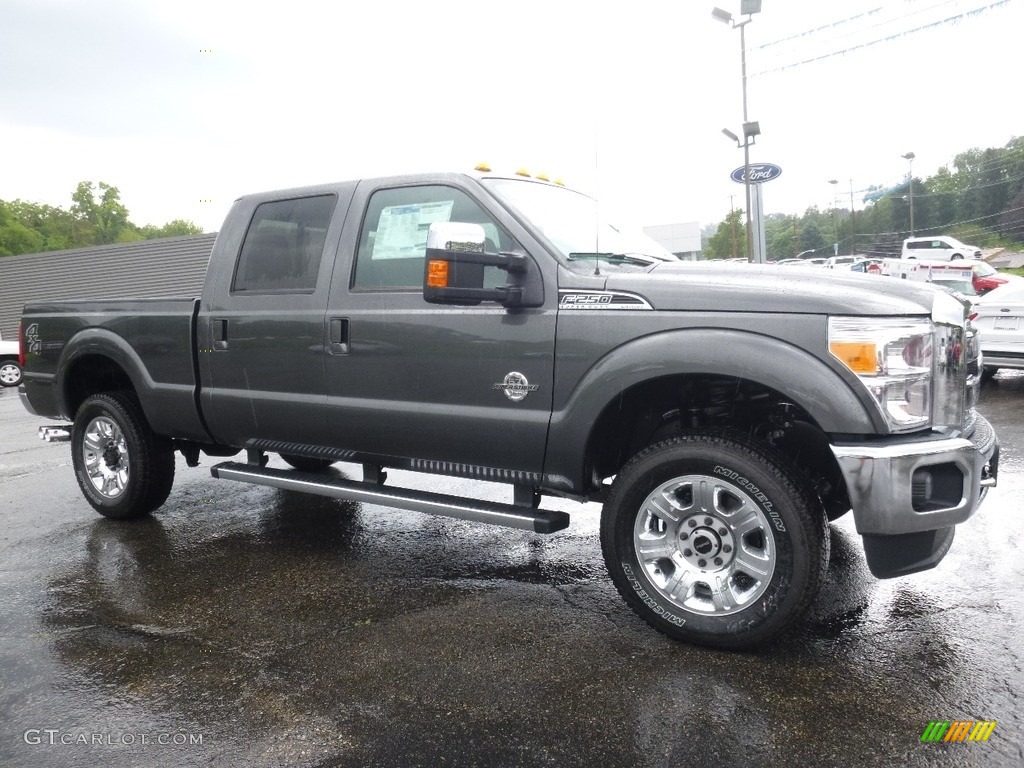 2016 F250 Super Duty Platinum Crew Cab 4x4 - Magnetic Metallic / Black photo #1