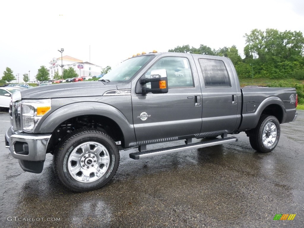 2016 F250 Super Duty Platinum Crew Cab 4x4 - Magnetic Metallic / Black photo #4