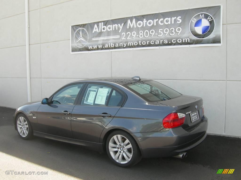 2008 3 Series 328i Sedan - Sparkling Graphite Metallic / Black photo #4