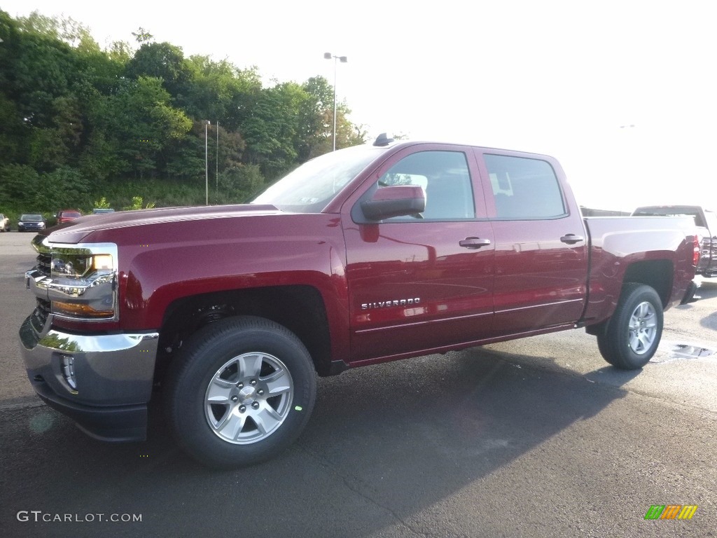 2017 Silverado 1500 LT Crew Cab 4x4 - Siren Red Tintcoat / Jet Black photo #1