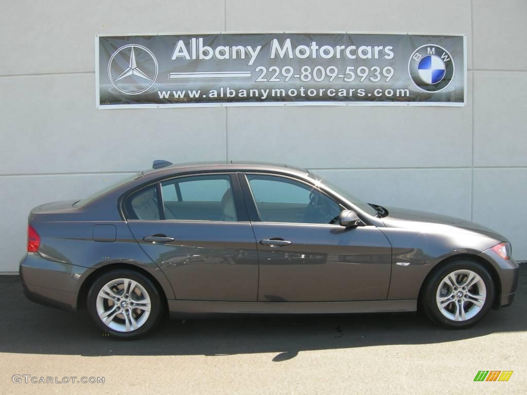 2008 3 Series 328i Sedan - Sparkling Graphite Metallic / Beige photo #13