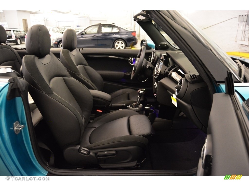 Cross Punch Carbon Black Interior 2016 Mini Convertible Cooper S Photo #115084553