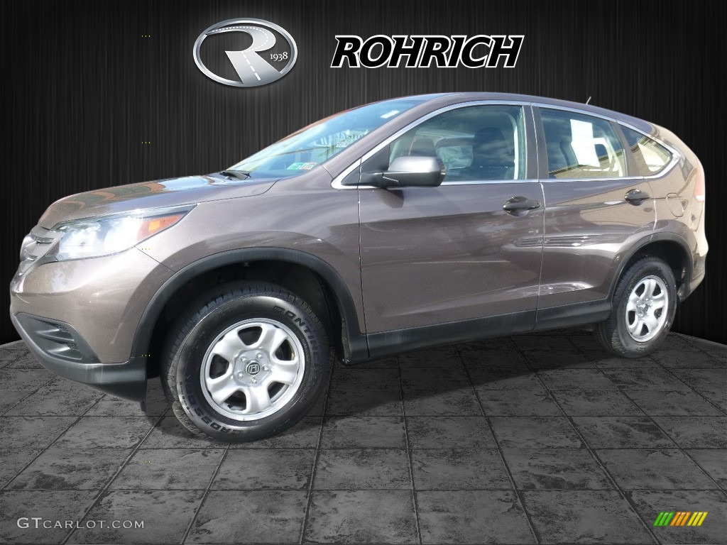 2014 CR-V LX AWD - Urban Titanium Metallic / Black photo #3