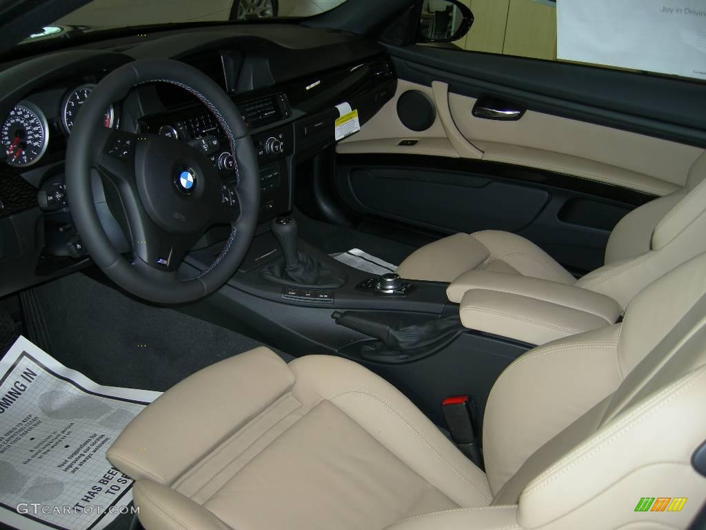 Bamboo Beige Novillo Leather Interior 2009 BMW M3 Coupe Photo #11508608