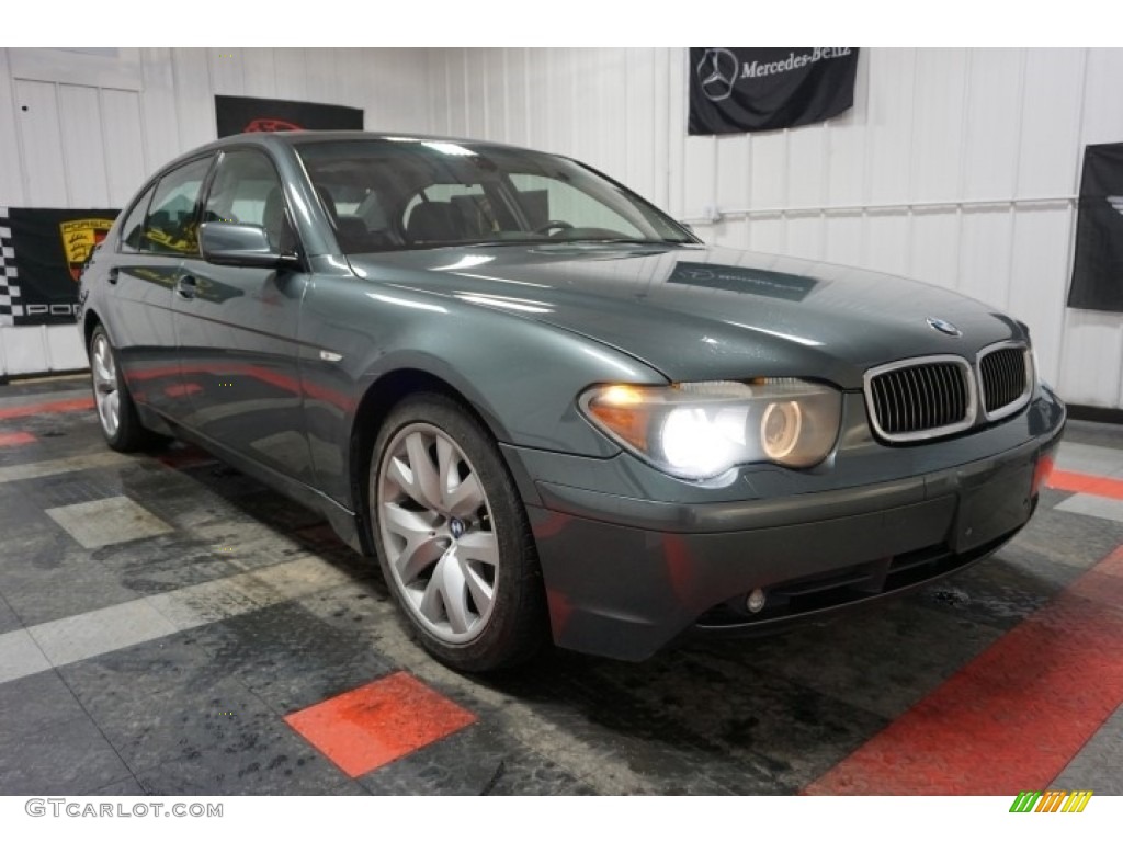 2004 7 Series 745Li Sedan - Sterling Grey Metallic / Basalt Grey/Flannel Grey photo #5