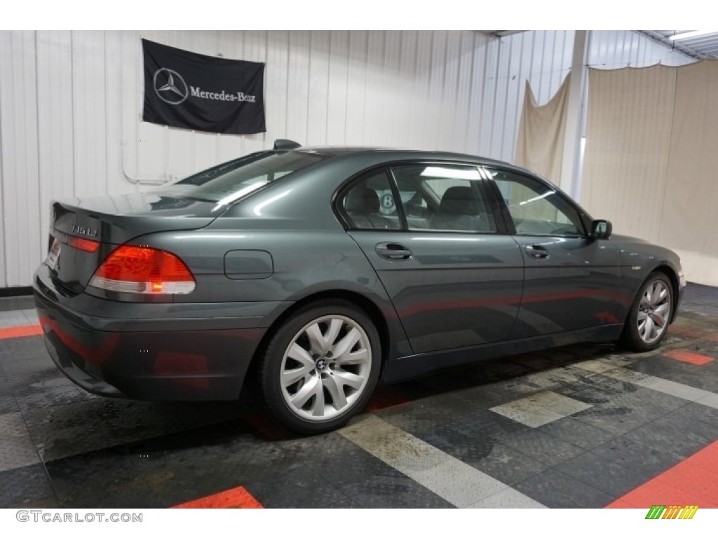 2004 7 Series 745Li Sedan - Sterling Grey Metallic / Basalt Grey/Flannel Grey photo #7