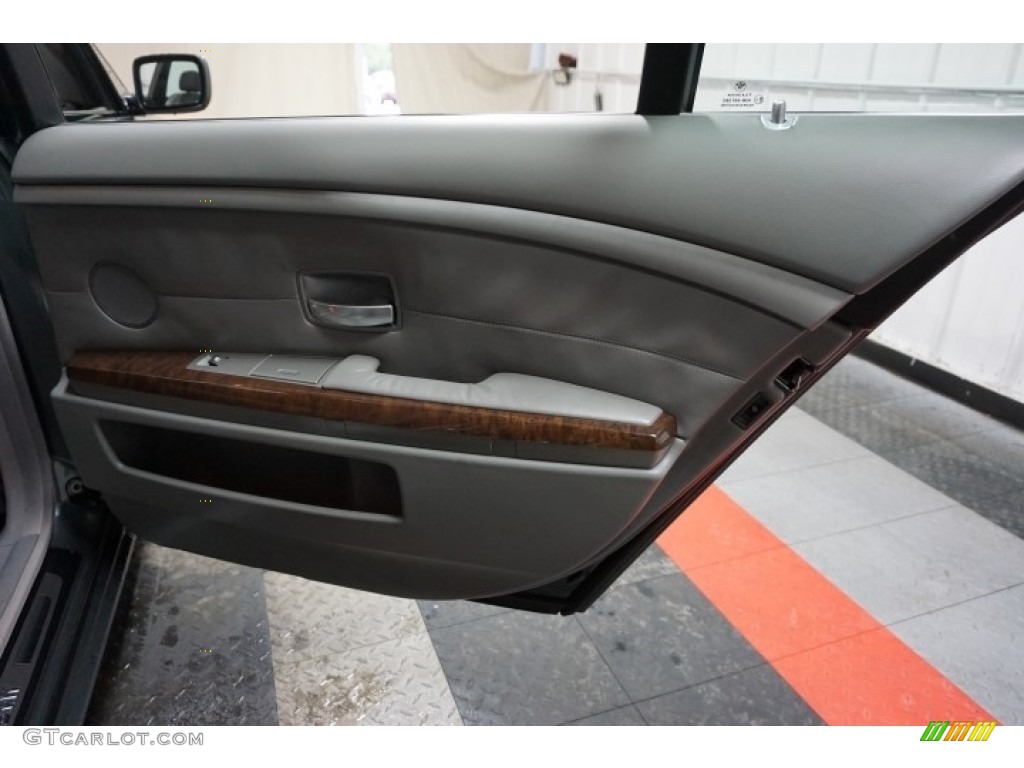 2004 7 Series 745Li Sedan - Sterling Grey Metallic / Basalt Grey/Flannel Grey photo #16