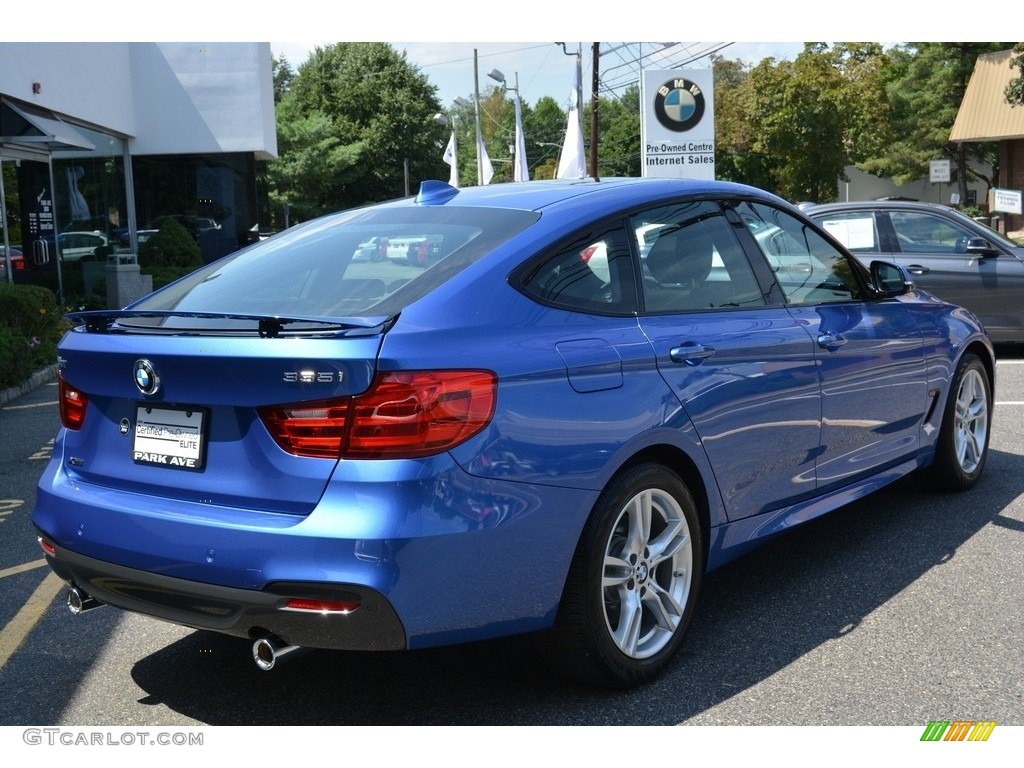 2016 3 Series 335i xDrive Gran Turismo - Estoril Blue Metallic / Black photo #3