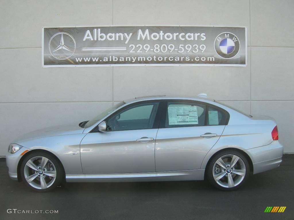2009 3 Series 335i Sedan - Titanium Silver Metallic / Grey Dakota Leather photo #1