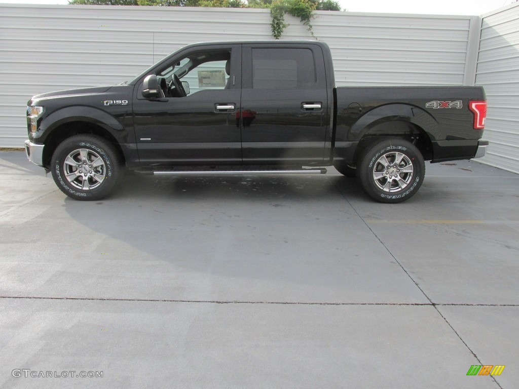 2016 F150 XLT SuperCrew 4x4 - Shadow Black / Medium Earth Gray photo #6