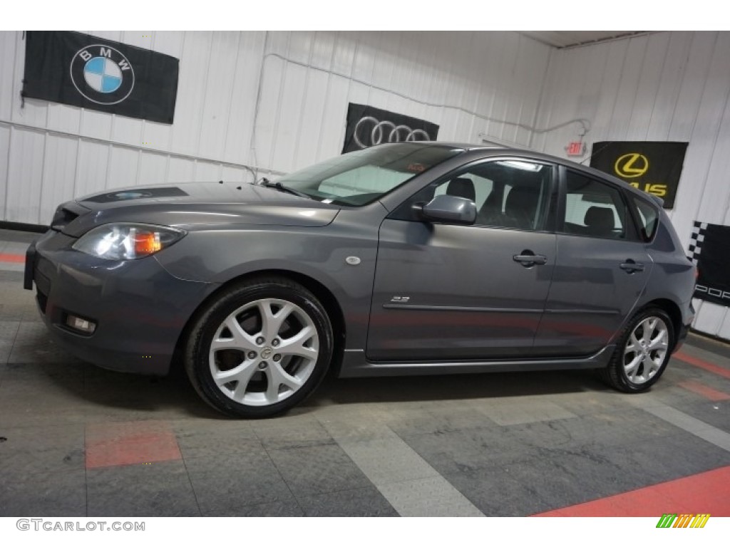 2007 MAZDA3 s Touring Hatchback - Galaxy Gray Mica / Black photo #2