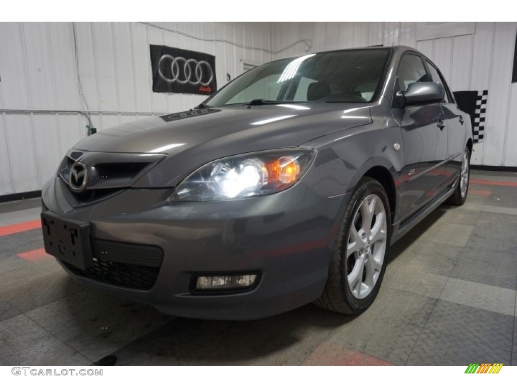 2007 MAZDA3 s Touring Hatchback - Galaxy Gray Mica / Black photo #3