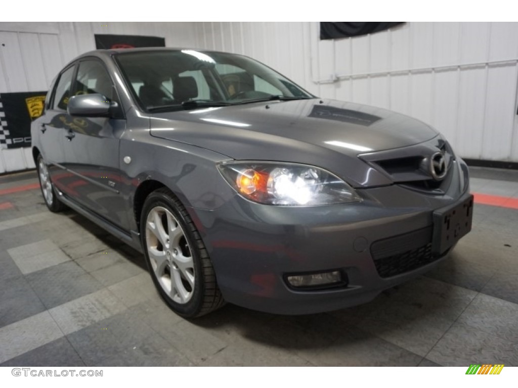 2007 MAZDA3 s Touring Hatchback - Galaxy Gray Mica / Black photo #5