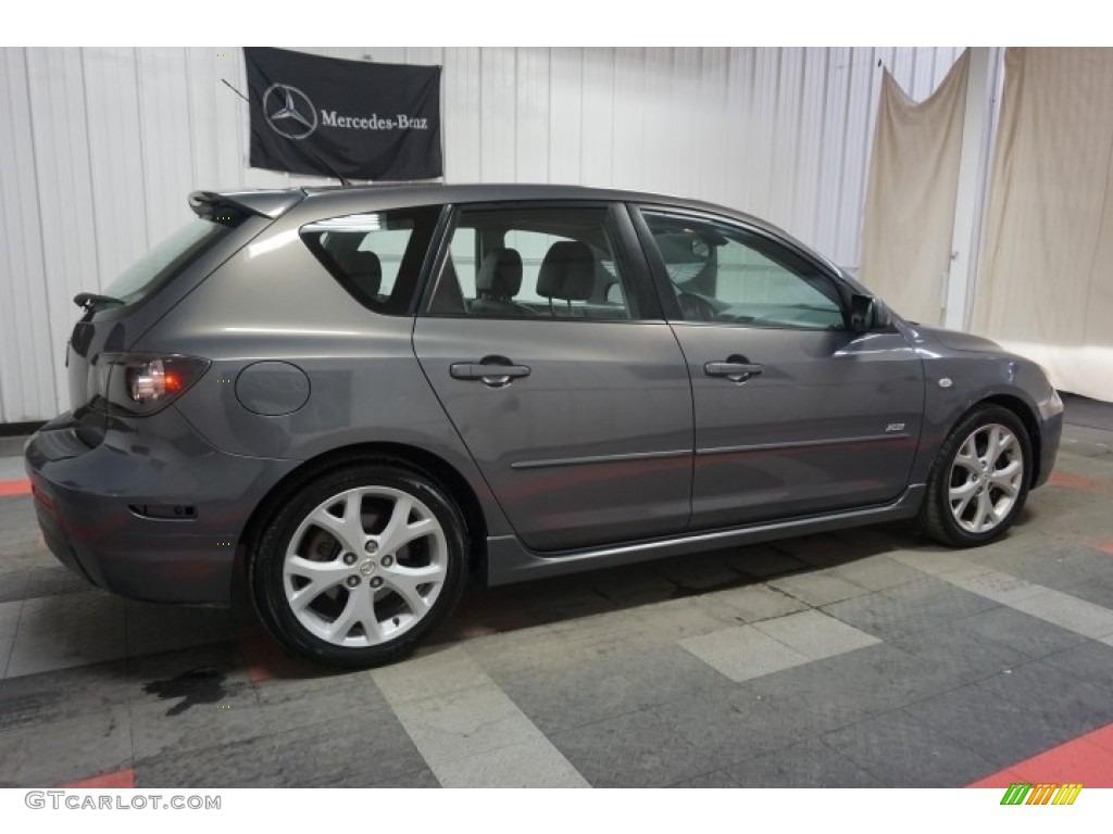 2007 MAZDA3 s Touring Hatchback - Galaxy Gray Mica / Black photo #7