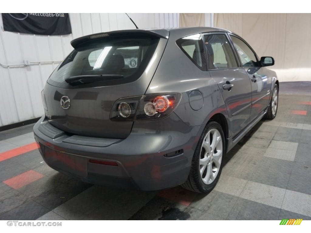 2007 MAZDA3 s Touring Hatchback - Galaxy Gray Mica / Black photo #8