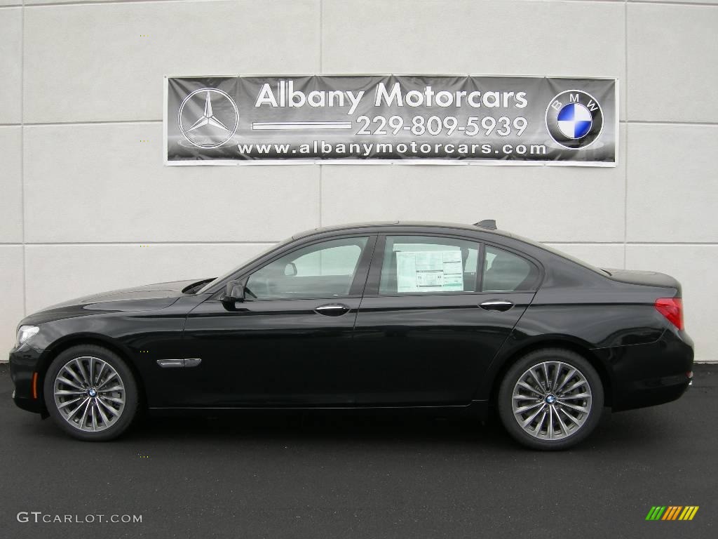 2009 7 Series 750i Sedan - Black Sapphire Metallic / Black Nappa Leather photo #1