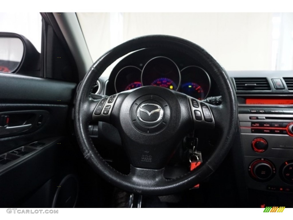 2007 MAZDA3 s Touring Hatchback - Galaxy Gray Mica / Black photo #28