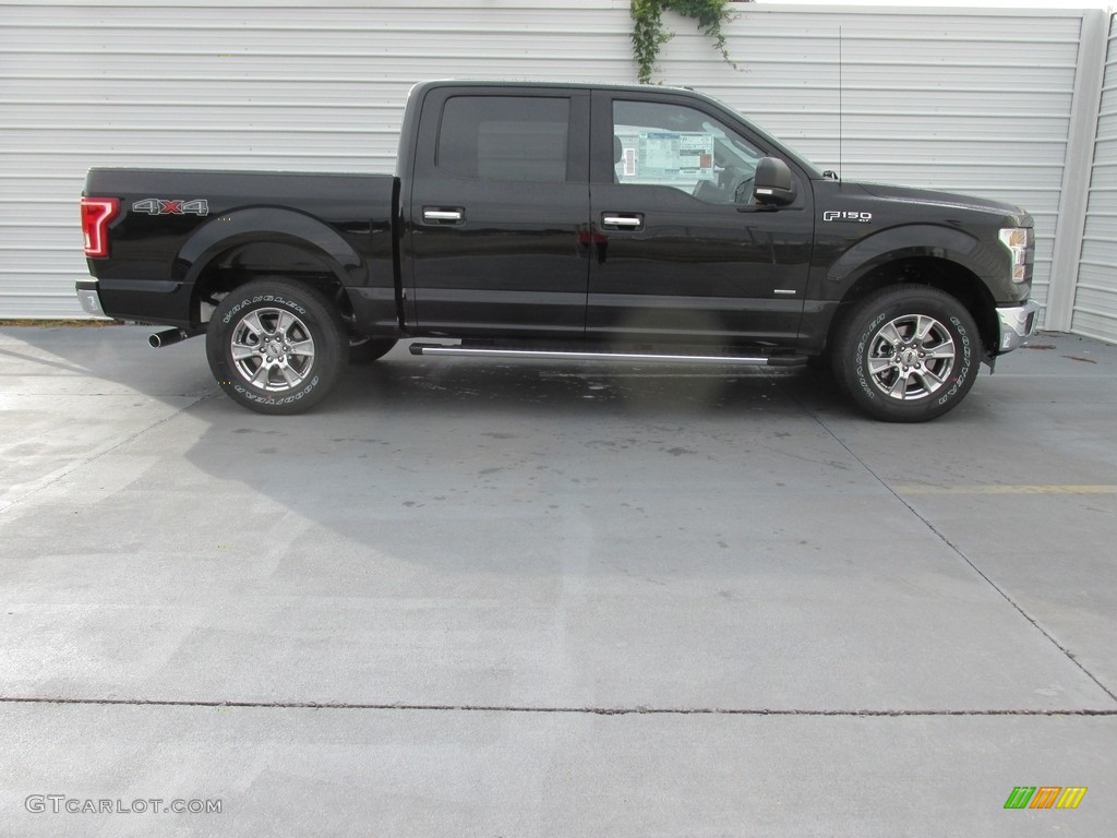 2016 F150 XLT SuperCrew 4x4 - Shadow Black / Medium Earth Gray photo #3