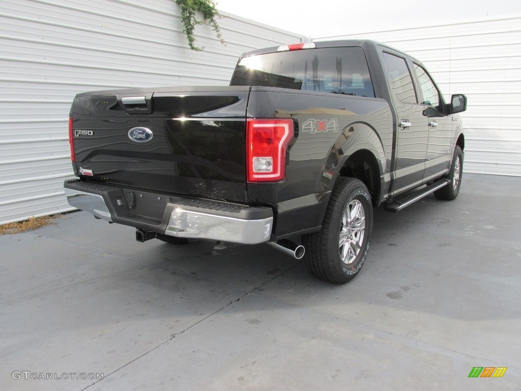 2016 F150 XLT SuperCrew 4x4 - Shadow Black / Medium Earth Gray photo #4