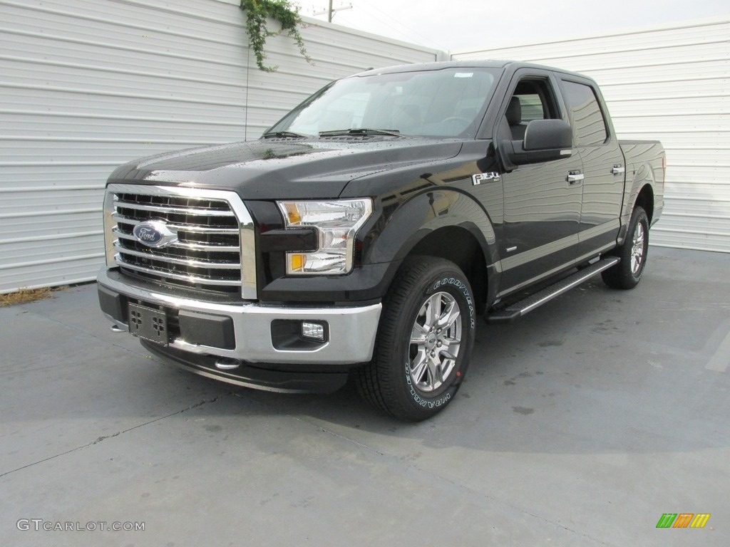 2016 F150 XLT SuperCrew 4x4 - Shadow Black / Medium Earth Gray photo #7