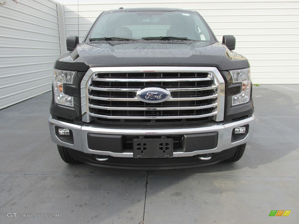 2016 F150 XLT SuperCrew 4x4 - Shadow Black / Medium Earth Gray photo #8