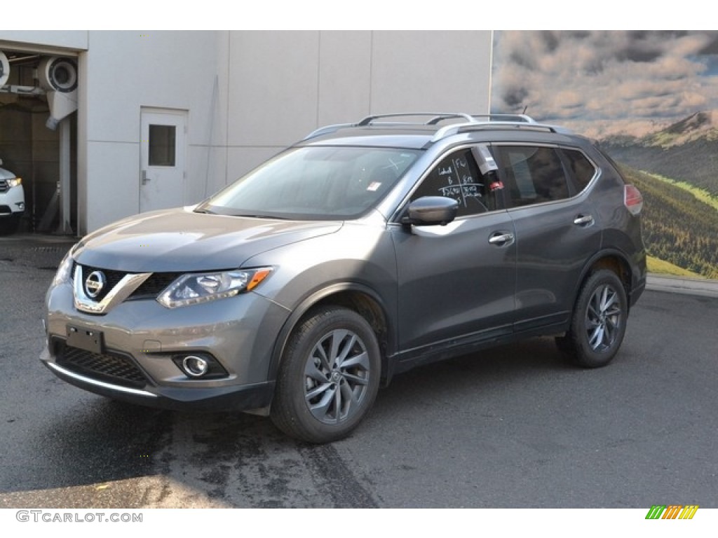 Gun Metallic 2016 Nissan Rogue SL AWD Exterior Photo #115088882