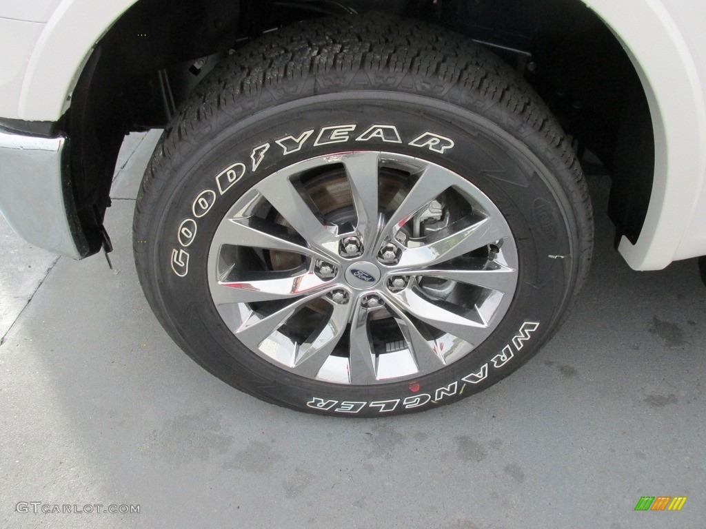 2016 F150 Lariat SuperCrew 4x4 - Oxford White / Medium Earth Gray photo #11